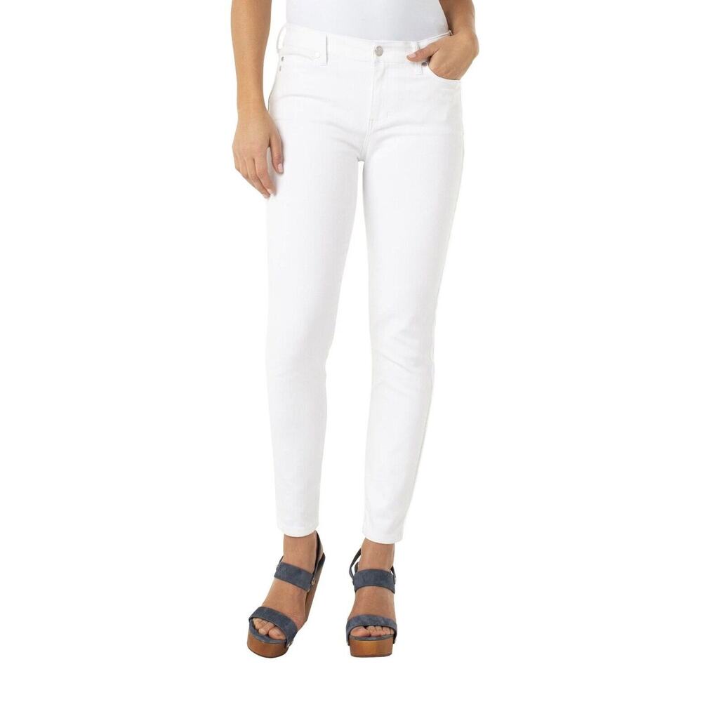 Liverpool Jeans Company Women 4/27 White Penny Ankle Skinny Jeans Size 4